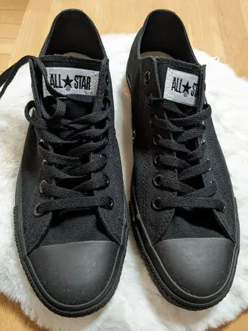 [ 27cm 미사용 ] 컨버스 올 블랙 올스타