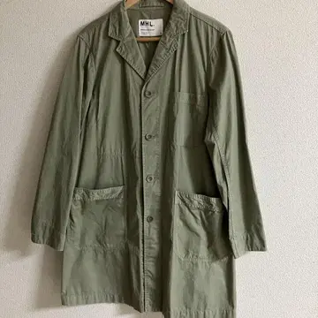MHL. COTTON TWILL 워크 코트 샵코트