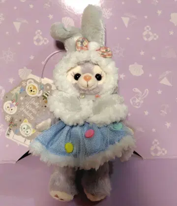종이 택 3개 있음 스텔라 루 윈터 홀리데이 봉제 인형 배지
