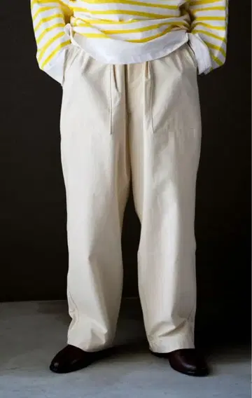 [ blurhms ] Cotton Satin Baker Pants