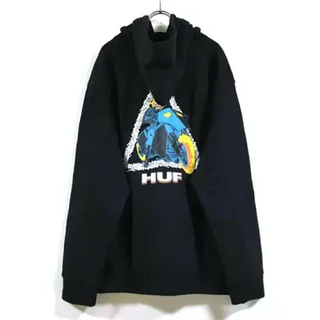 새상품 HUF x MARVEL 콜라보 후드티 남성용 블랙 L