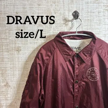 DRAVUS 버건디 나일론 자켓