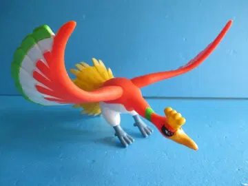 골동품 호우오우 소프트 비닐 피규어 2009 포켓몬 TOMY