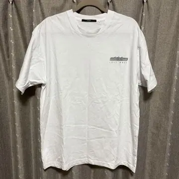y100705 STAMPD 티셔츠 화이트 백 프린트 반팔 M