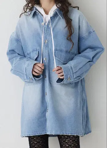 윔 가젯 THE PAUSE 포켓 데님 셔츠 자켓