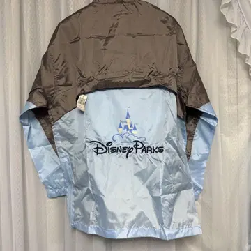 Disney Parks 나일론 자켓 XS 브라운/라이트 블루