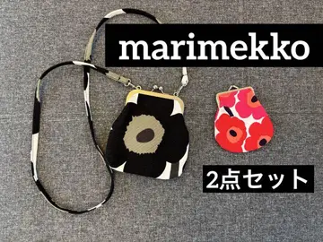 새상품급 마리메꼬 marimekko 숄더백&파우치 가마구치
