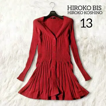 히로코비스 히로코코시노 니트 가디건 13호 XL L 레드 긴팔