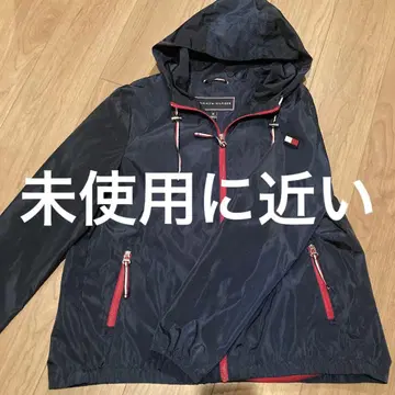 TOMMY HILFIGER 후드 부착 네이비 자켓 M L