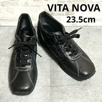 VITA NOVA 23.5cm 사이드 지퍼 비타노바 경량 블랙