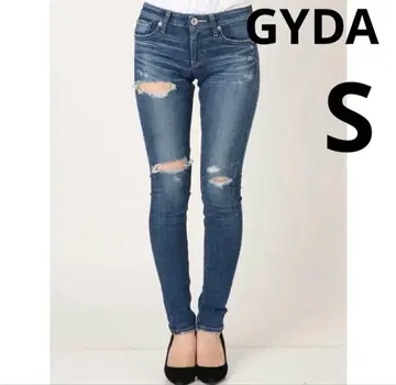 제이다 GYDA NUMEROUS 데미지 스키니 데님 팬츠 s