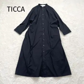 티카 TICCA 텐트 셔츠 원피스 밴드 카라 2023AW