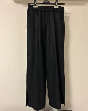 JIL SANDER 블랙 와이드 팬츠 34