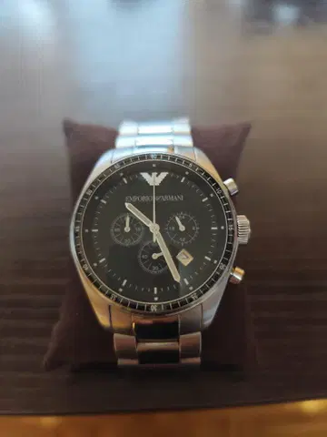EMPORIO ARMANI 크로노그래프 손목시계 작동 미확인