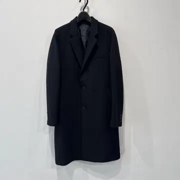 하시모토 준 체스터 코트 싱글 브레스 L 사이즈 블랙