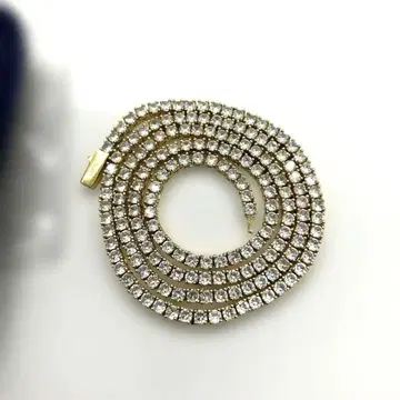 글리터 Luxury 테니스 Necklace [ 3mm / GOLD ]