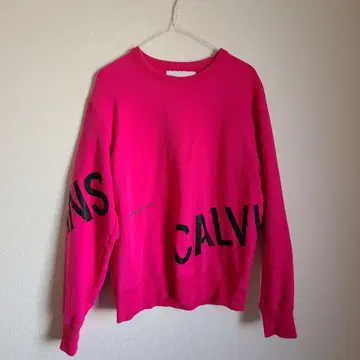 완판템 새상품급 캘빈클라인 맨투맨 calvin clein 핑크