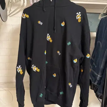 XLARGE 블랙 후드 부착 후드티 L 사이즈
