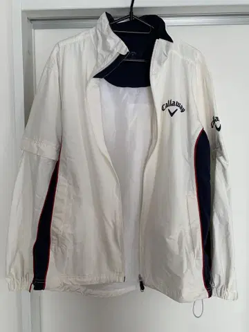 Callaway 남성용 자켓 M 화이트/네이비 경량