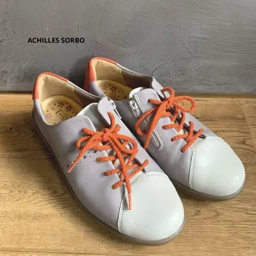 [컨디션 최상] ACHILLES SORBO 스니커즈 가죽 베이지 23cm
