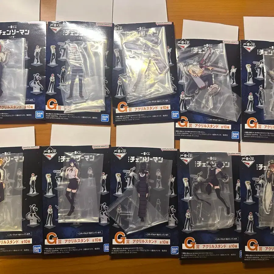 체인소맨 레제 이치방쿠지 G상 아크릴 스탠드 10종 풀세트