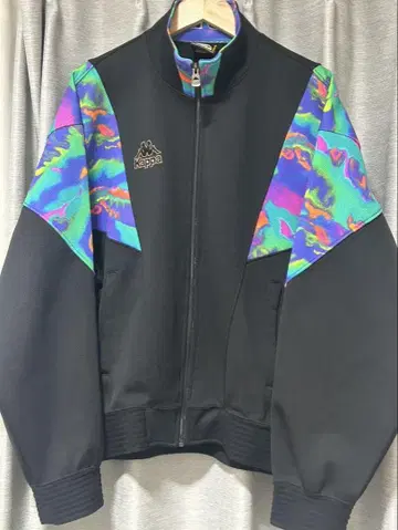 [ 레어 ] Kappa 카파 90s 로고 자수 올드 저지 XL 블랙