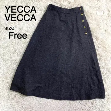 YECCA VECCA 그레이 컬러 울 스커트