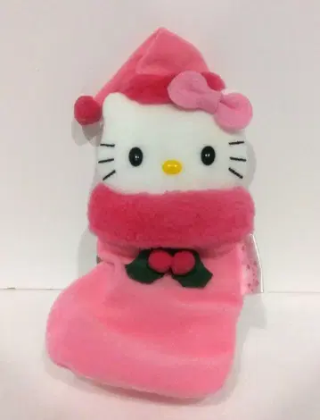 산리오 키티 크리스마스 부츠 마스코트 양말 핑크 2001 레트로