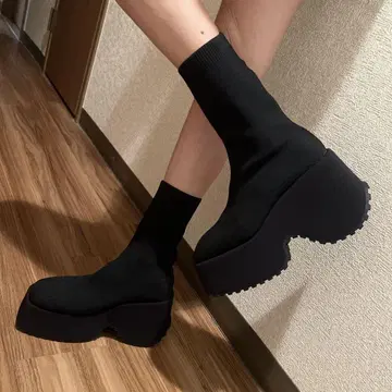 통굽 부츠 편안한