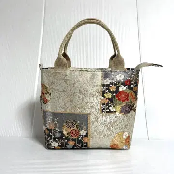 후쿠로 오비 리메이크 작은 2웨이 토트백