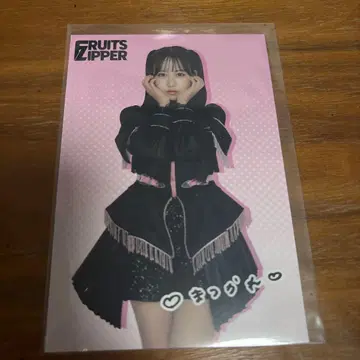 FRUITS ZIPPER 마츠모토 카렌 블랙 의상 엽서