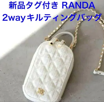 새상품 택 포함 RANDA 2WAY 퀼팅 숄더 멀티 스마트폰 숄더