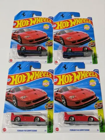 핫휠 페라리 F40 콤페티치오네 4대 세트