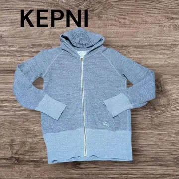 Kepani 그레이 지퍼 후드티 맨투맨