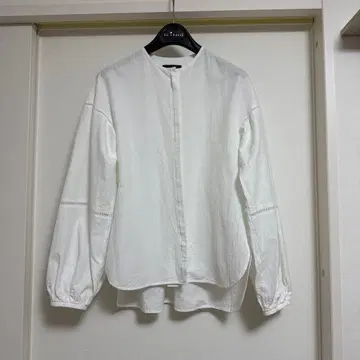 드로어 코튼 블라우스
