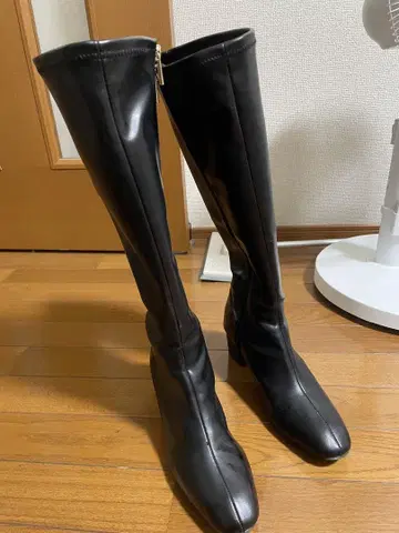 롱 부츠 블랙 25.0cm