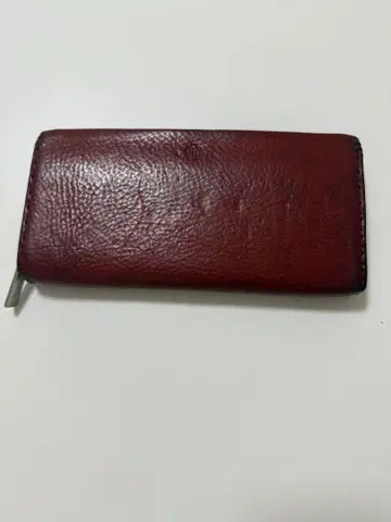 가죽 버건디 장지갑
