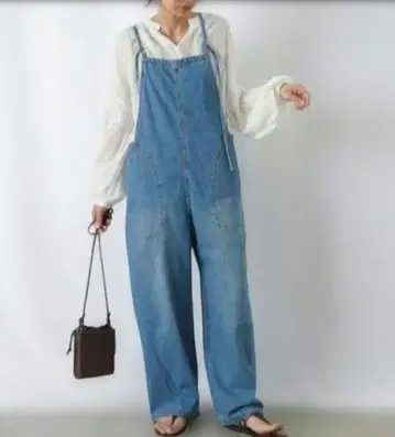 루카 레이디 랙 루카 성인 데님 살로펫 오버롤 M