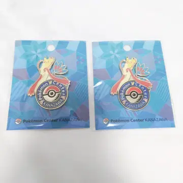 포켓몬 센터 가나자와 피카츄 밀로로스 로고 핀즈 2개 세트 포켓몬 센터
