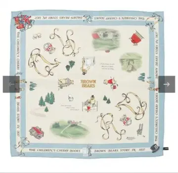 R&D.MCo- BROWN BEARS SILK SCARF