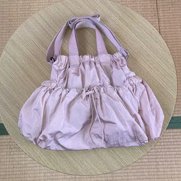 핑크 토트백 개더 포함