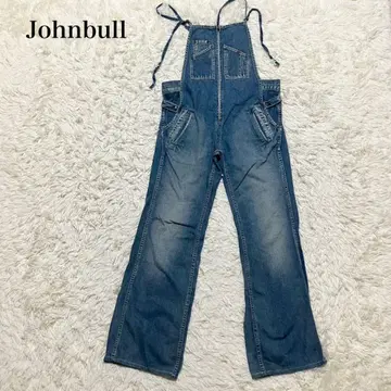 Johnbull 프렌치 데님 살로펫 M 사이즈 일본제 슬림 레그 빈티지