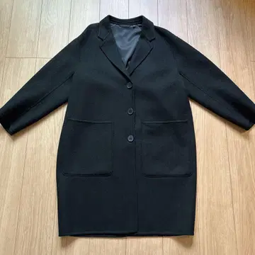 UNIQLO U 울 블렌드 테일러드 코트 블랙 M 사이즈