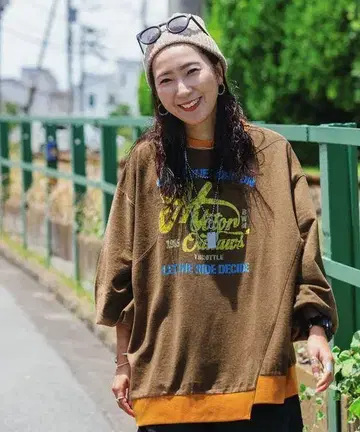 니코앤드 리메이크 라이크 풀오버 브라운 misayo