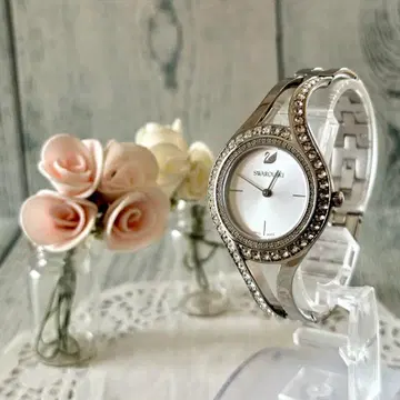 [ 레어 ] Swarovski 스와로브스키 손목시계 이터널 워치 실버