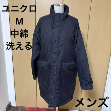 올드 유니클로 M 충전솜 워셔블 롱 코트 벤치 코트 패딩 코트