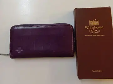 Whitehouse Cox 퍼플 장지갑 박스 포함