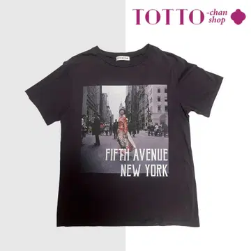 쿠로야나기 테츠코 초기 FIFTH AVENUE NEW YORK 티셔츠
