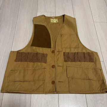 60's nesco 빈티지 헌팅 베스트 베이지 M