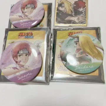 NARUTO 사소리 데이다라 캔뱃지 콩색지